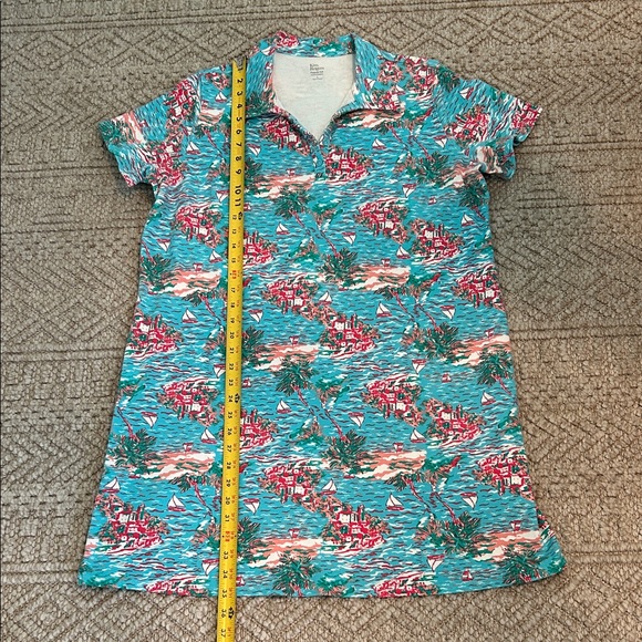 Kim Rogers Blue and Red Patterned Mini Dress - Picture 4 of 4